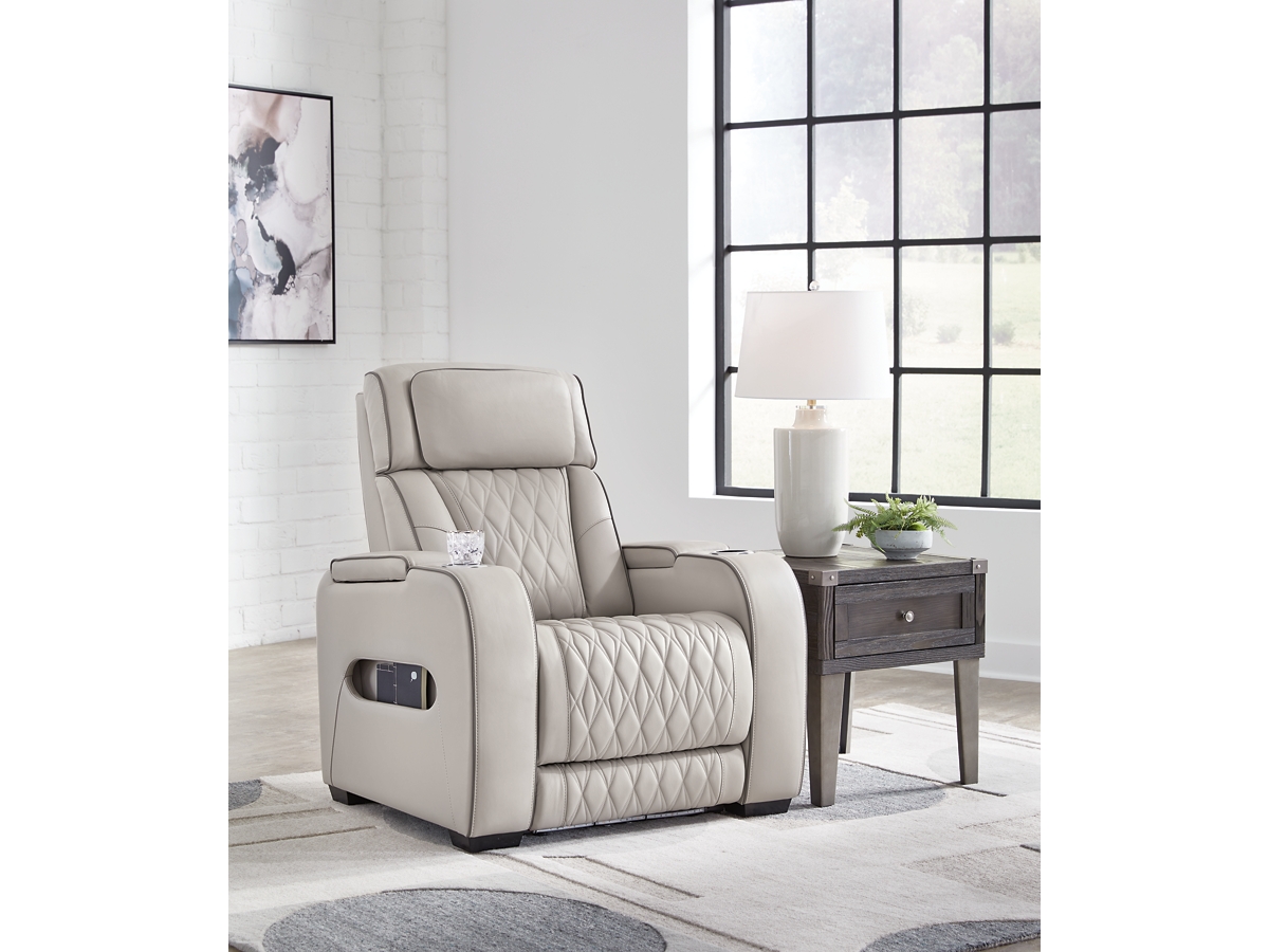 Passion grey quilted rocker recliner sale