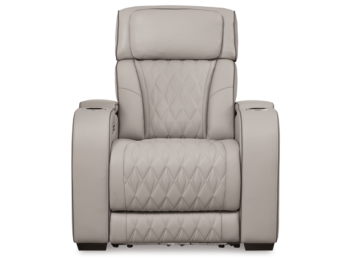 Boyington Dual Power Leather Recliner | Ashley