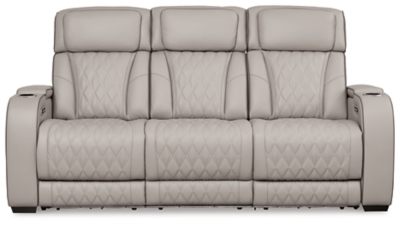 Boyington Power Reclining Sofa, Gray, large