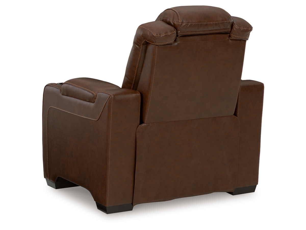 Backtrack Dual Power Leather Recliner