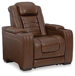 Backtrack Power Recliner, Chocolate, large