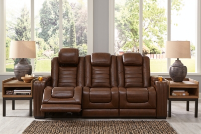 Backtrack Power Reclining Sofa, Chocolate, large