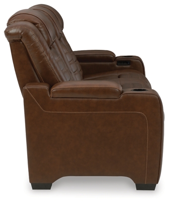 Backtrack Dual Power Leather Recliner