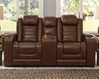 Backtrack Power Reclining Loveseat with Console, , rollover