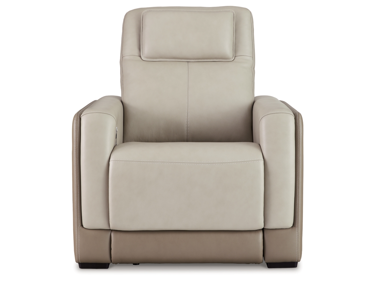 Battleville Dual Power Leather Recliner