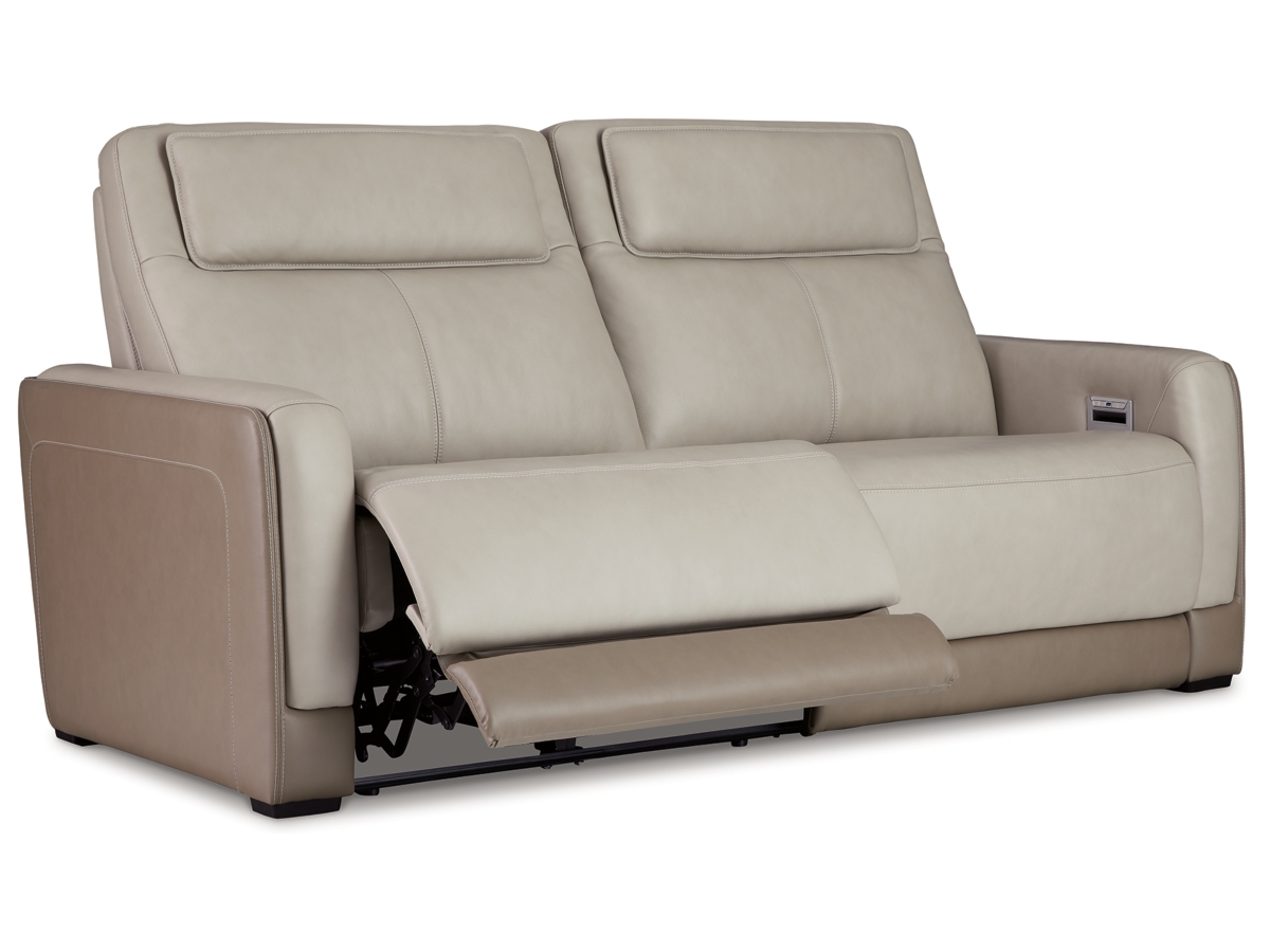 Battleville Dual Power Leather Reclining Sofa | Ashley