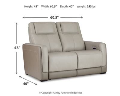 Battleville Power Reclining Loveseat, , large