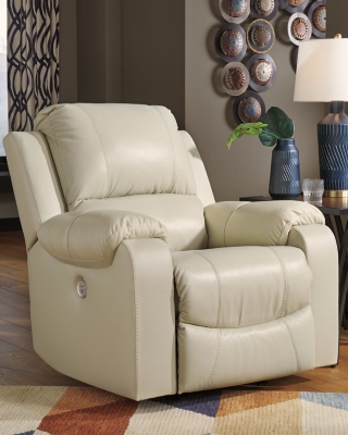 Rackingburg Recliner, Cream, rollover