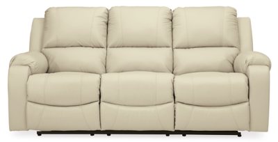 Rackingburg Power Reclining Sofa, Cream, large