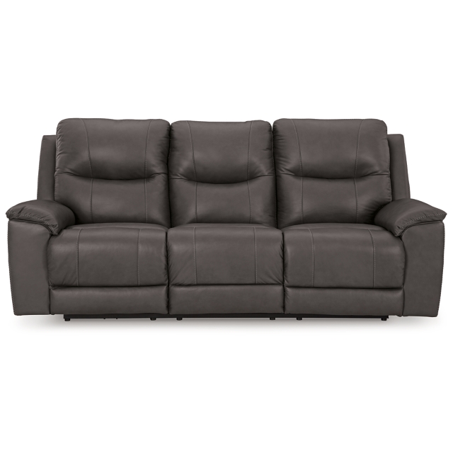 Dearview Dual Power Leather Reclining Sofa