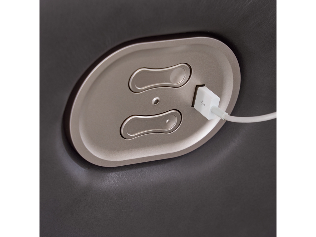 Dearview Dual Power Leather Recliner | Ashley