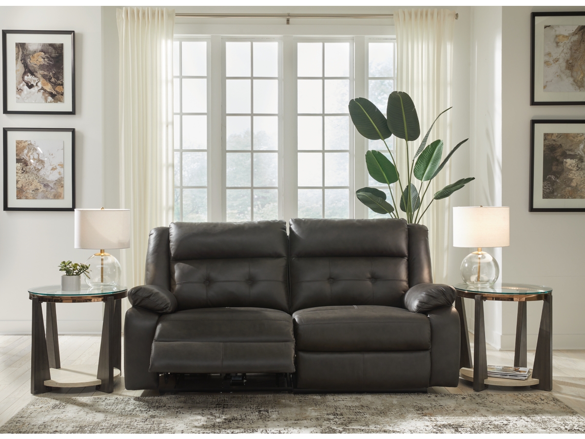 Mackie Pike 2-Piece Dual Power Leather Reclining Modular Loveseat