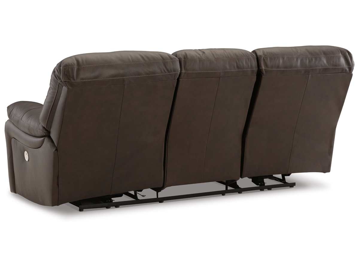 Leesworth Power Reclining Leather Sofa | Ashley