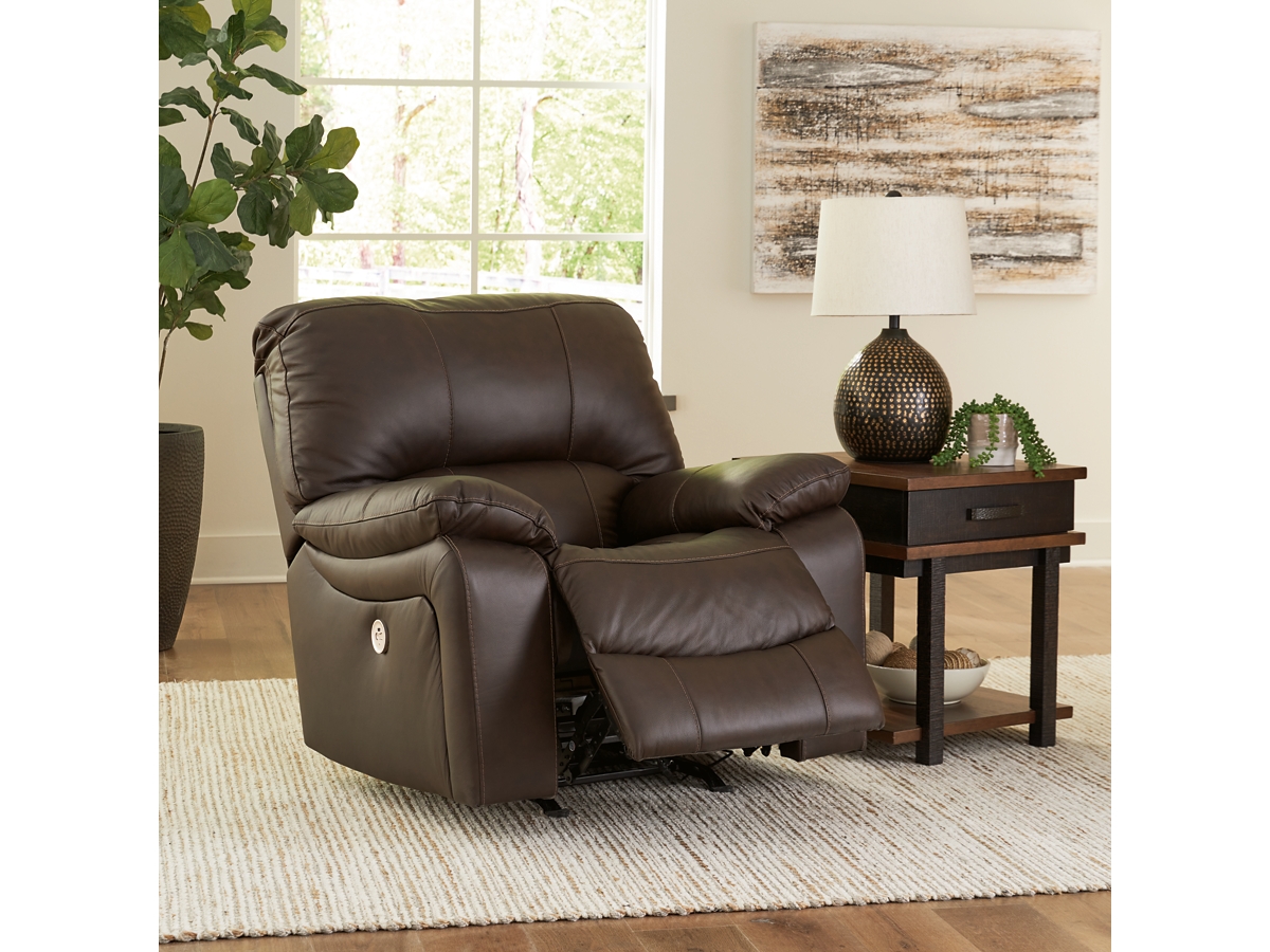 Leesworth Power Leather Recliner | Ashley