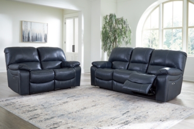 Leesworth Sofa and Loveseat, Ocean, rollover