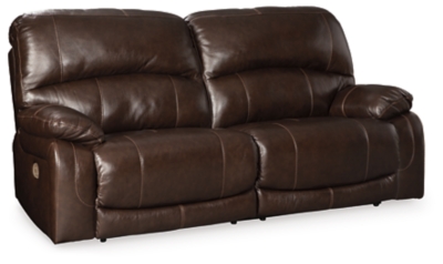 Hallstrung Power Reclining Sofa, Chocolate, large