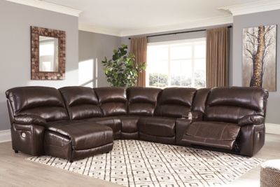 Leather reclining best sale couch with chaise