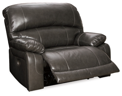 Hallstrung Oversized Power Recliner, Gray, large