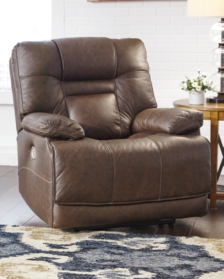 Wurstrow Power Recliner, Umber, large