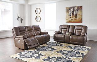 Wurstrow Sofa and Loveseat, Umber, rollover