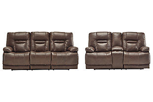 Wurstrow Sofa and Loveseat, Umber, rollover