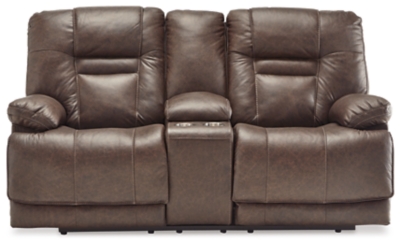 Wurstrow Power Reclining Loveseat, Umber, large