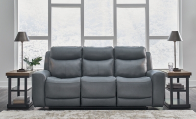 Mindanao Power Reclining Sofa, Steel, large