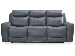 Backtrack Dual Power Leather Reclining Sofa