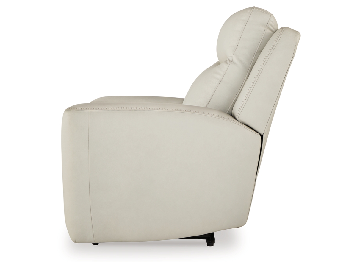 Mindanao Dual Power Leather Recliner | Ashley