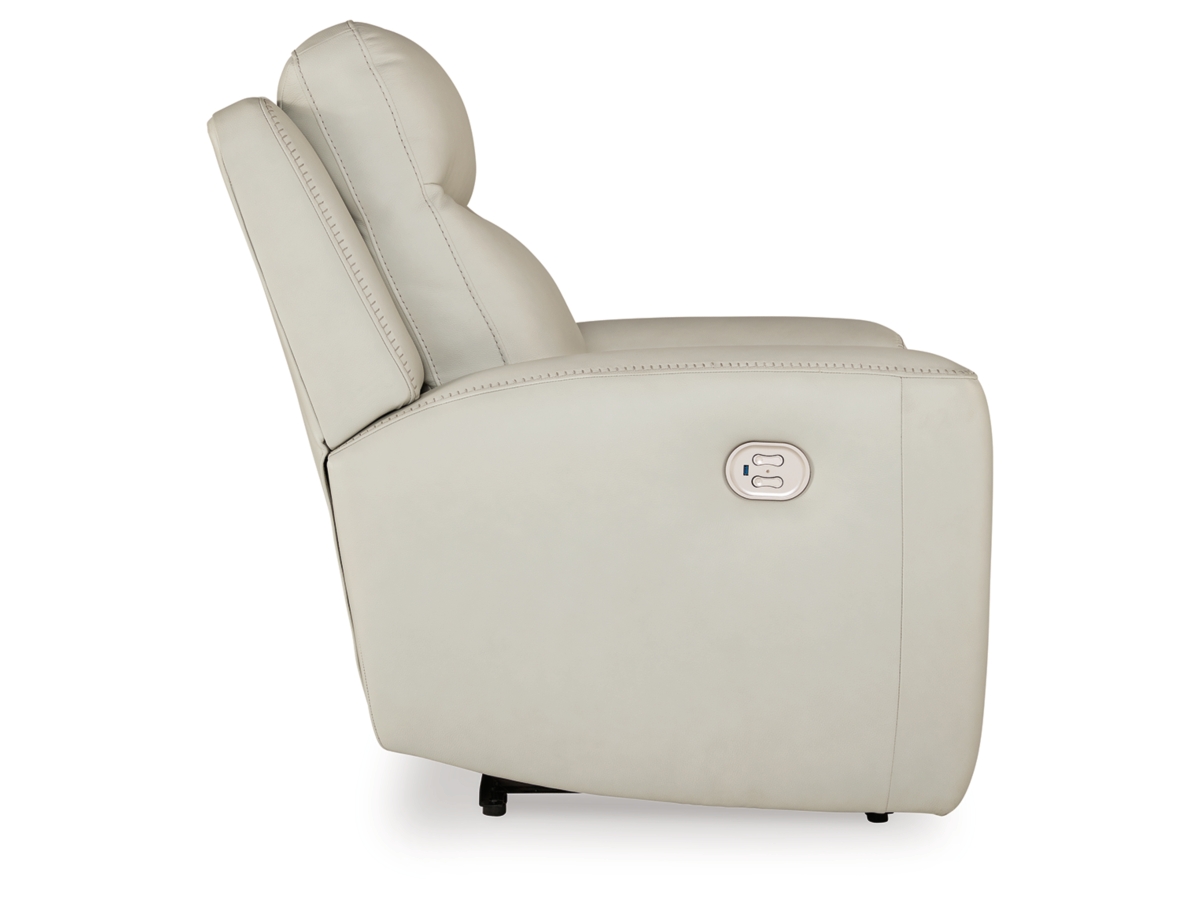 Mindanao Dual Power Leather Recliner | Ashley