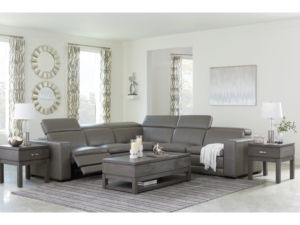 Signature Design by Ashley® Next-Gen Gaucho Espresso Reclining Sofa, Becker Furniture
