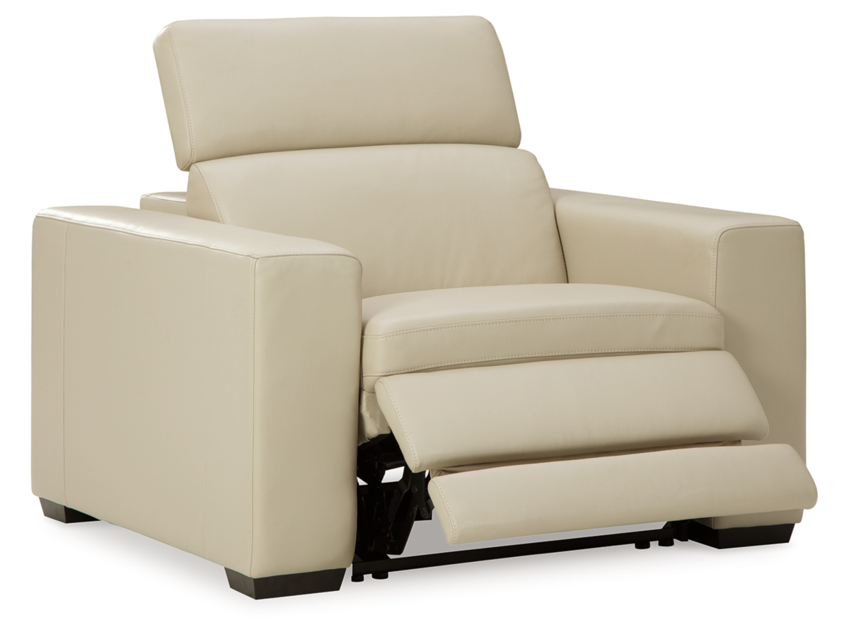 Texline Oversized Dual Power Leather Recliner | Ashley