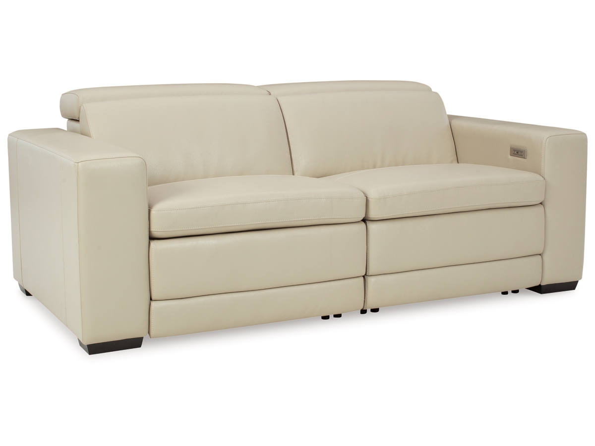 Texline 2-Piece Dual Power Leather Reclining Modular