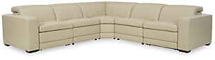Texline 6-Piece Power Reclining Sectional, Sand, large