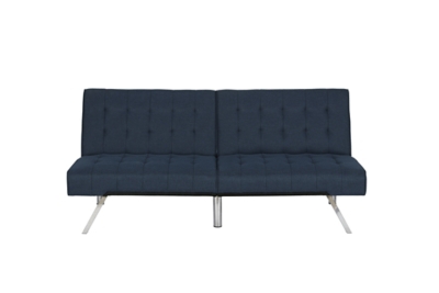 Elvia Convertible Futon, Navy, large