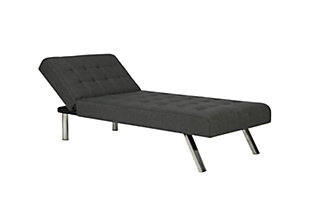Elvia Chaise Lounger, Gray, large