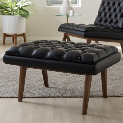 Annetha Ottoman, Black, rollover