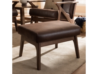 Baxton Studio Plush Ottoman