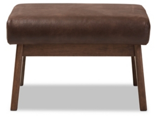 Baxton Studio Plush Ottoman