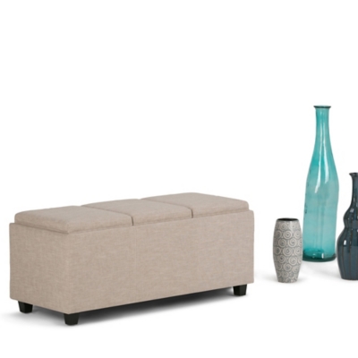 Simpli home deals avalon storage ottoman