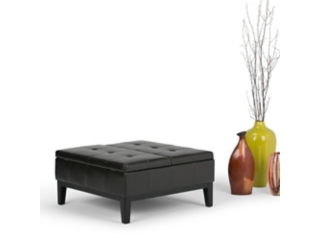 Simpli Home Coffee Table Storage Ottoman