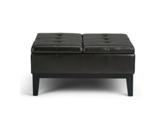 Simpli Home Coffee Table Storage Ottoman