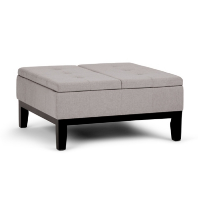 Ottoman Coffee Table Storage Ottoman, Cloud, large