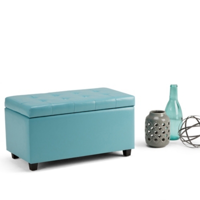 Ottoman Wide Storage Ottoman, Soft Blue, rollover