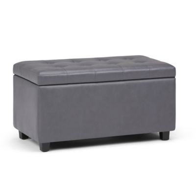 Ottoman Wide Storage Ottoman, Stone Gray, large