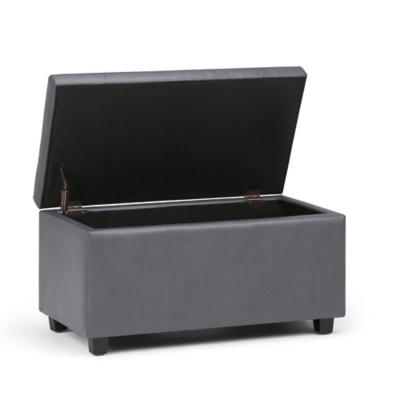 Ottoman Wide Storage Ottoman, Stone Gray, large