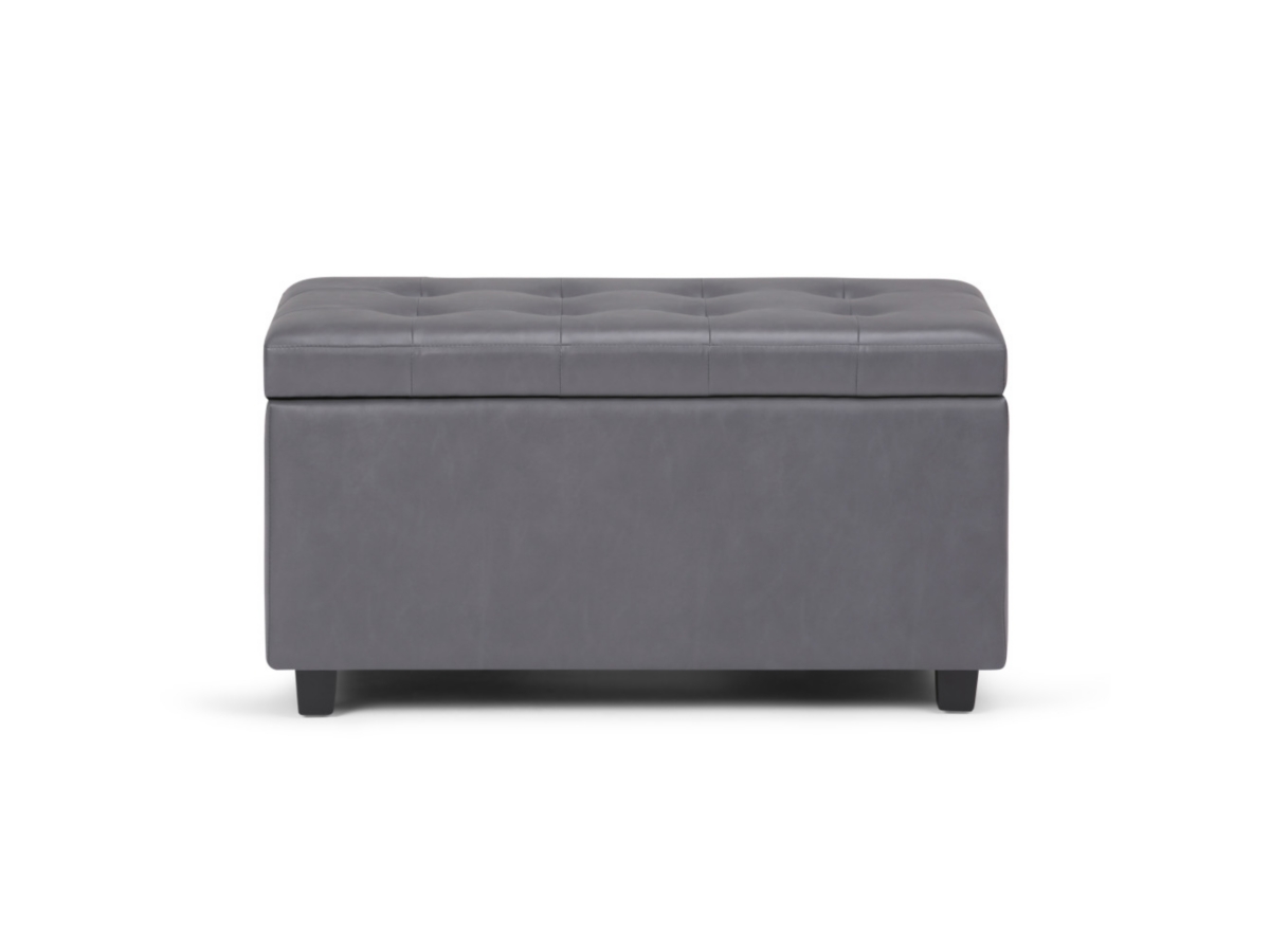 Ottoman Wide Storage Ottoman, Stone Gray, large