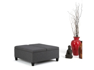 Simpli Home Ellis Coffee Table Storage Ottoman