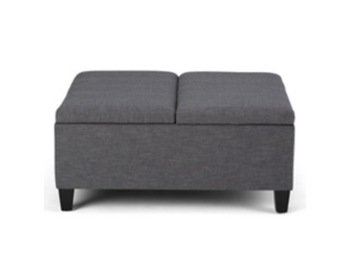 Simpli Home Ellis Coffee Table Storage Ottoman
