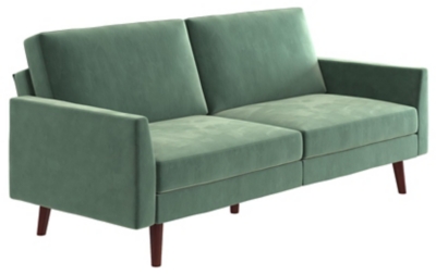 Atwater Living Joyce Coil Futon, Teal, large